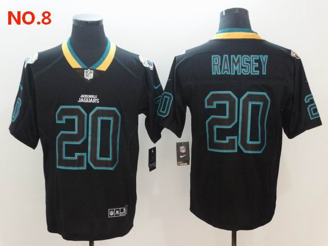 Men's Jacksonville Jaguars 20 Jalen Ramsey Jersey NO.8;